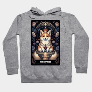 The Empress Tarot Corgi Hoodie